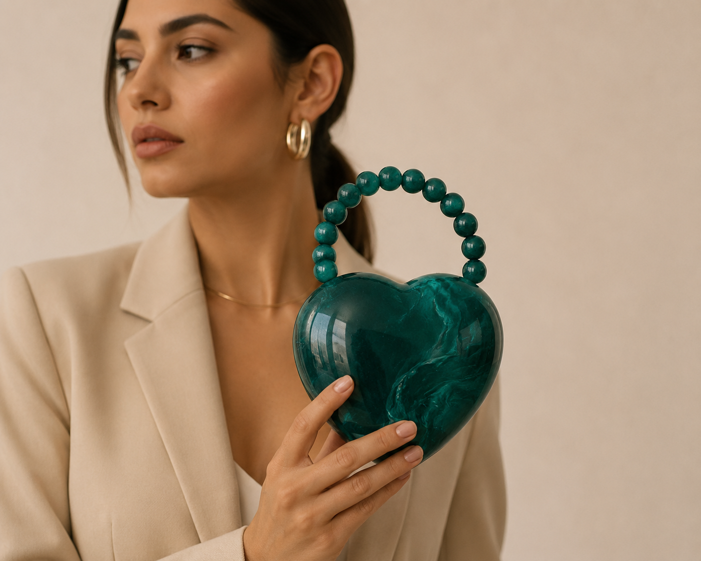 Signature Heart Clutch