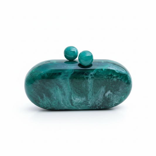 Emerald Capsule Resin Clutch