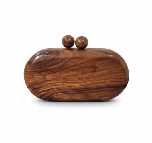 Wooden Capsule Clutch | Kiss Knobs