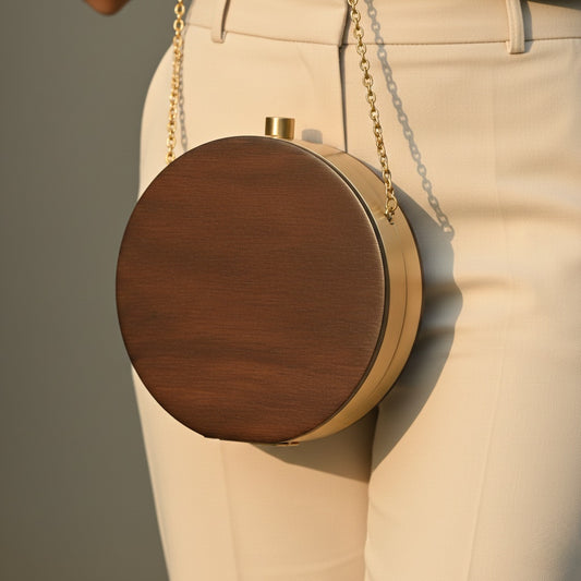 Luxe Mini Brass Clutch