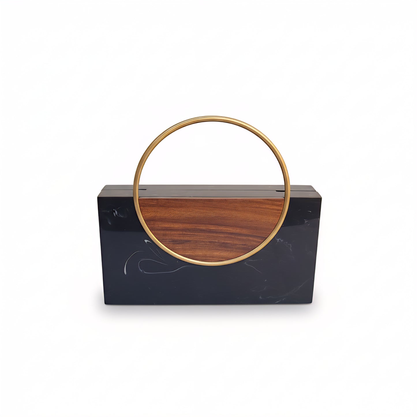 Halo Resin Clutch | Brass Handle