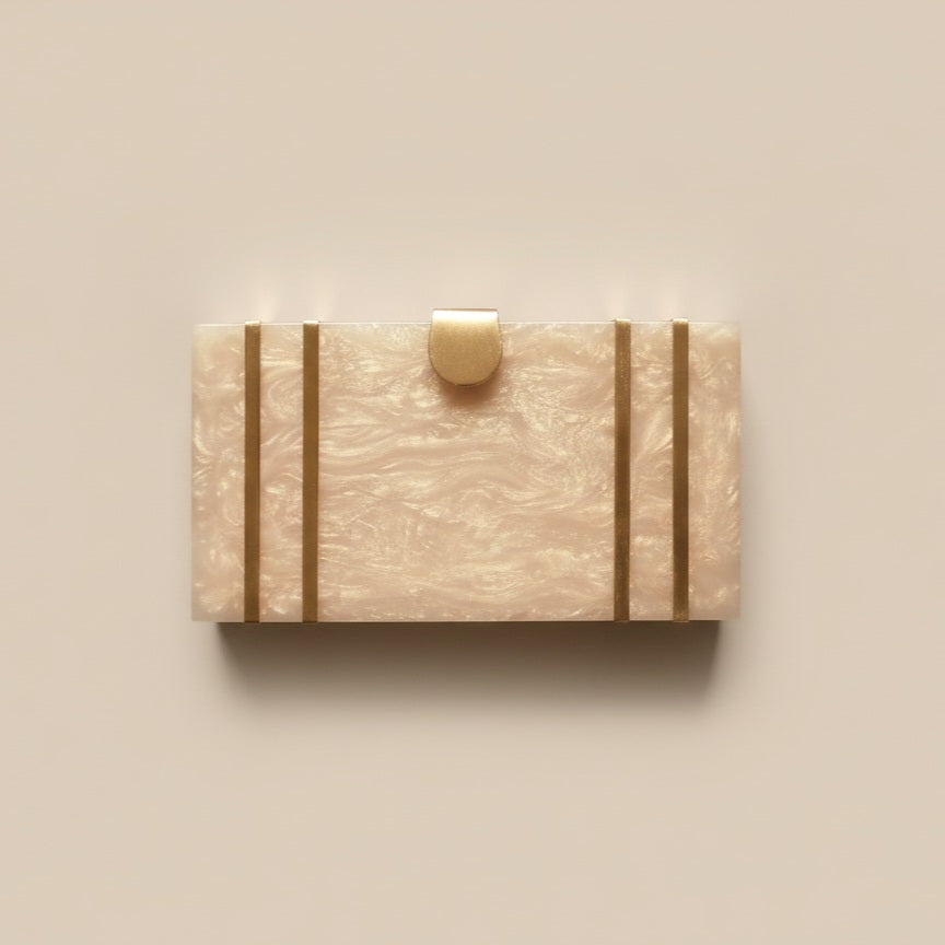 قابض راتنجي مقاس 7.5 × 4.5 بوصة مع مزلاج نحاسي