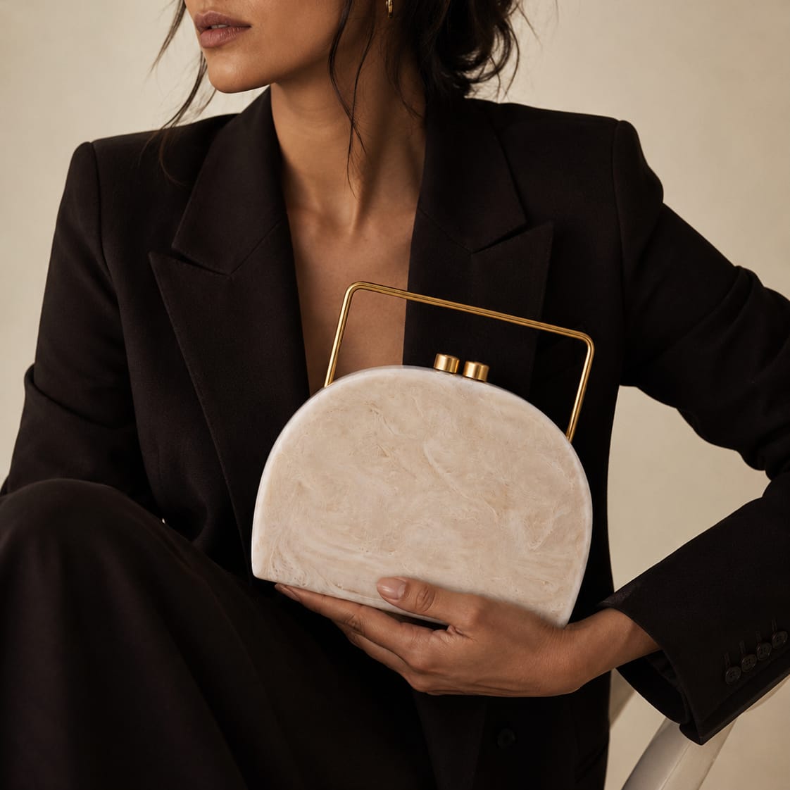 Arch Clutch | Brass Handle