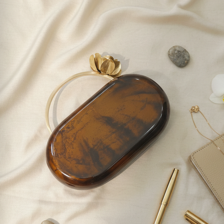 Capsule Resin Clutch | Rose Arch Handle