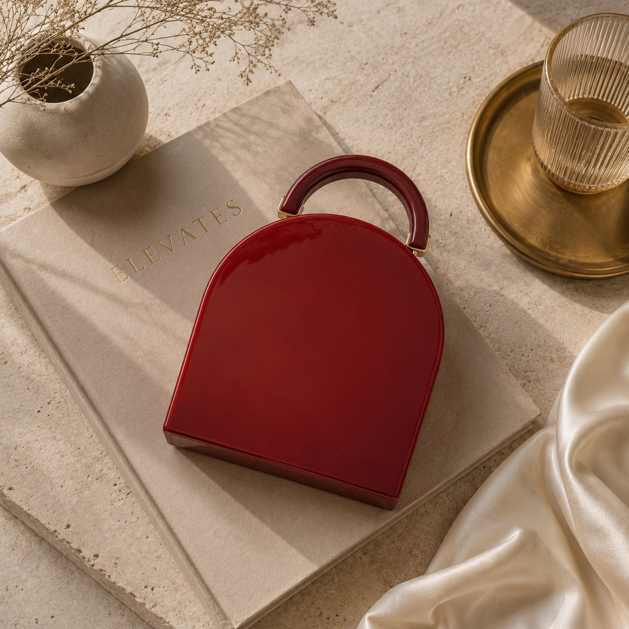 VIORA | Sculptural Resin Clutch