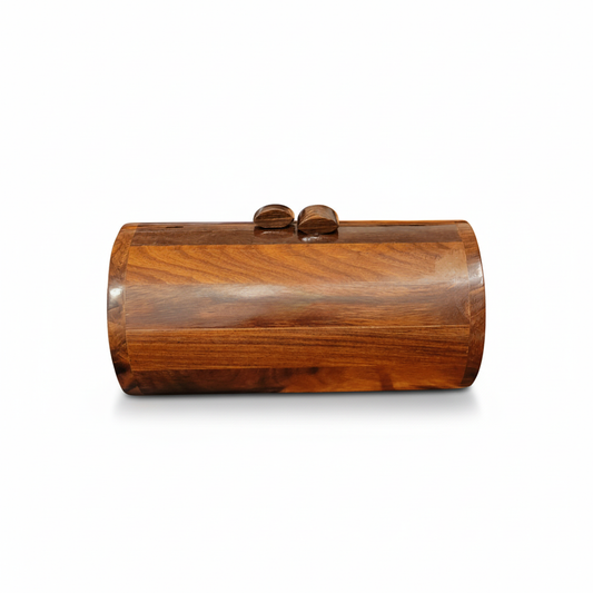 Cylindrical Wooden Clutch | Wood Knobs